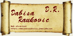 Dabiša Rauković vizit kartica